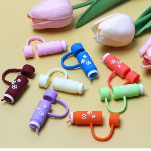 8pcs Silicon Straw Toppers for Stanley Tumbler 40 oz - Picture 6 of 6